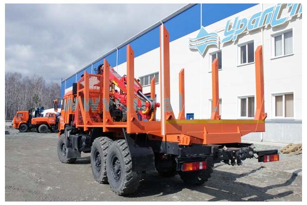 Сортиментовоз Камаз 43118-46 с гидроманипулятором ОМТЛ-70-02