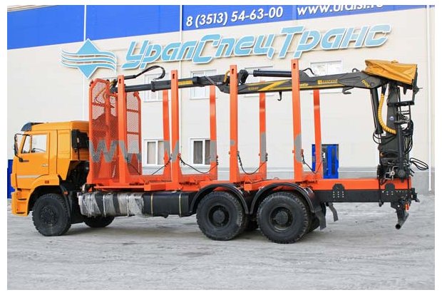 Сортиментовоз тягач Камаз с гидроманипулятором