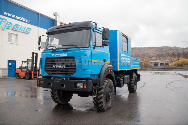 ГПА открытый кузов Урал 43206-81Е5 с КМУ ИМ-20 УСТ-5453