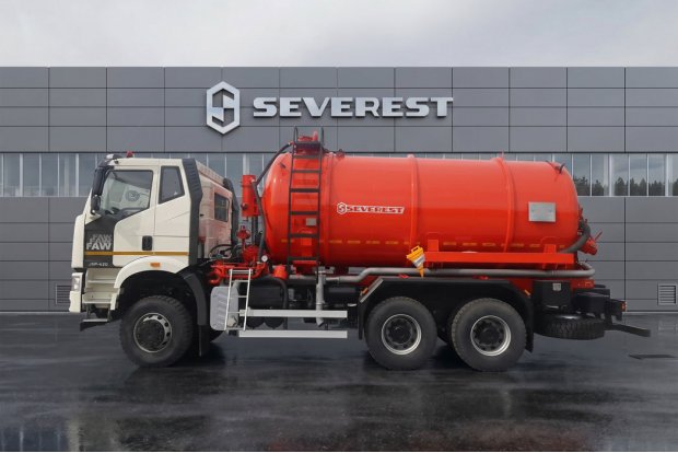 Автоцистерна вакуумная нефтепромысловая АКН-16 КО 510 FAW 3250 6Х6, ДОПОГ