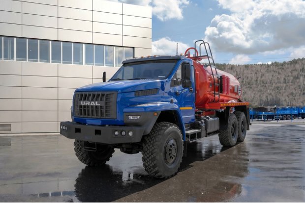 Автоцистерна вакуумная нефтепромысловая АКН-10 КО Урал NEXT 4320-72,ДОПОГ, УВЭОС