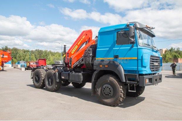 Седельный тягач с КМУ ИМ 150N УСТ 5453 Урал 44202-82Е5
