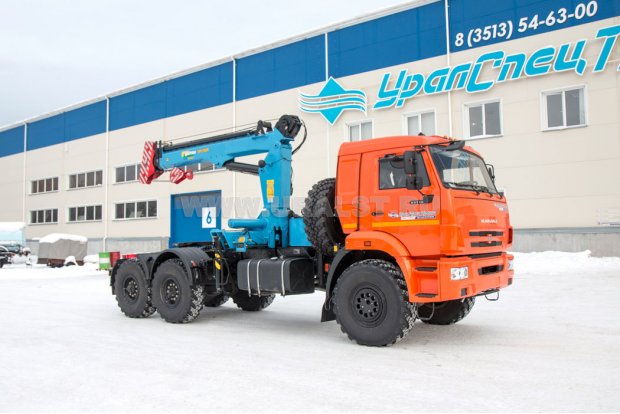 Тягач Камаз 43118-46 с краном-манипулятором ИМ-240А