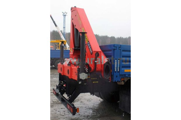 Бортовой с КМУ РК-15500А УСТ 5453 Камаз 65117 на заднем свесе