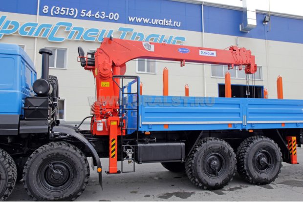 Бортовой с КМУ Kanglim KS-1256G-II (тросовый) УСТ 5453 Урал 532362-1151-70