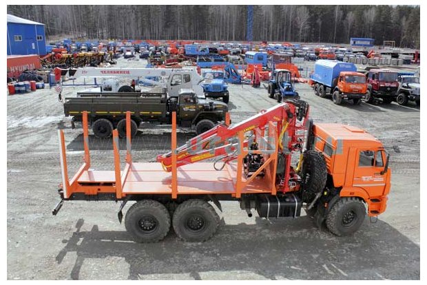 Сортиментовоз Камаз 43118-46 с гидроманипулятором ОМТЛ-70-02