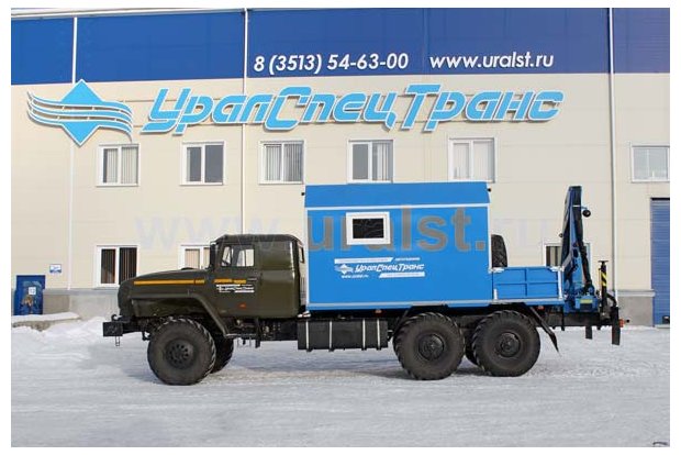 ГПА с КМУ ИМ-55 УСТ 5453 Урал 4320-1951-60