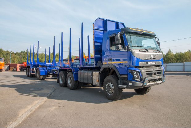Сортиментовоз VOLVO FM-TRUCK + Прицеп-сортиментовоз ПСВ 25-34Д-7 BPW УСТ 94654J