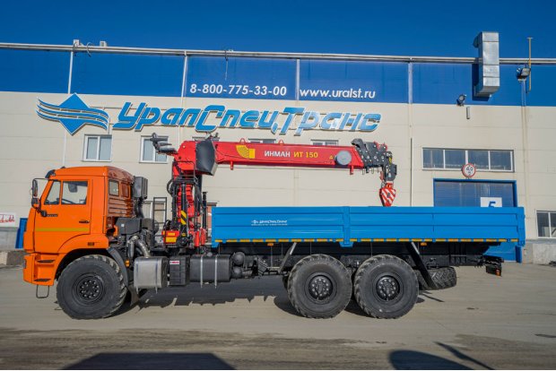 Бортовой с КМУ ИТ-150 (тросовый) УСТ 5453 Камаз 43118