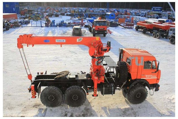 Седельный тягач с КМУ KS-1256G-II УСТ 5453 Камаз 53504-46 (44108)