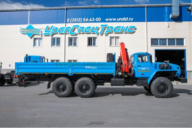 Автомобиль бортовой Урал 4320-60М с КМУ Palfinger PK-15500