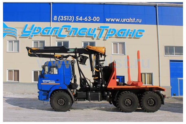 Лесовоз Камаз с гидроманипулятором ОМТЛ-97