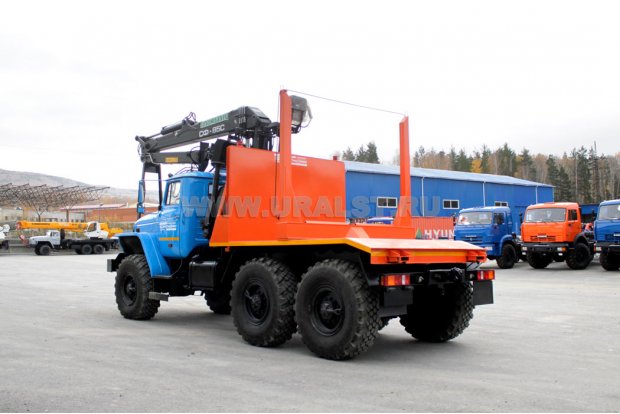 Лесовоз с ГМ СФ-85С УСТ 5453 Урал 5557-60Е5
