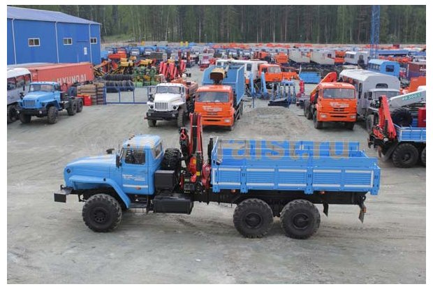Бортовой с КМУ PK-18500А УСТ 5453 Урал 4320-1951-60