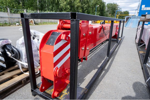 ран-манипулятор HUBEI SQ863S3 тросовый в транспортном положении