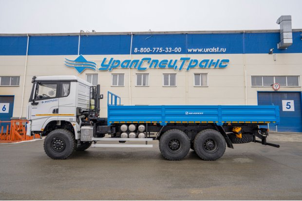 Бортовой автомобиль УСТ 5453 SHACMAN SX32586V385 6х6, база 4575мм, односкат