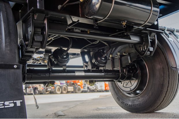 Рессорно-балансирная подвеска с РШ (центральный балансир)