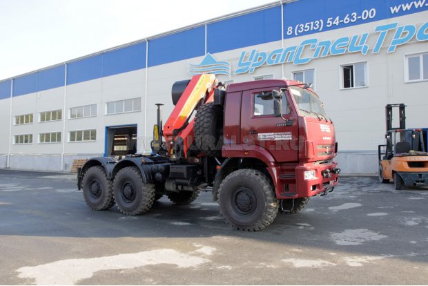 Тягач Камаз 65221-43 с КМУ Palfinger PK-30002-K