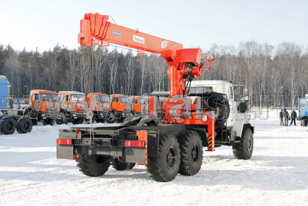Седельный тягач с КМУ KS-1256G-II УСТ 5453 Урал 4320-1951-60