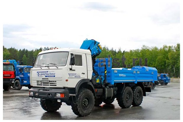 Камаз бортовой 43118-46 с краном-манипулятором ИМ-95