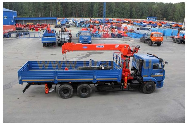 Бортовой автомобиль с крано-манипуляторной установкой Kanglim KS-2056