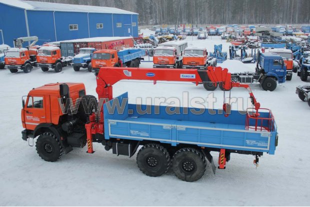 Бортовой с КМУ KS-1256G-II УСТ 5453 Камаз 43118