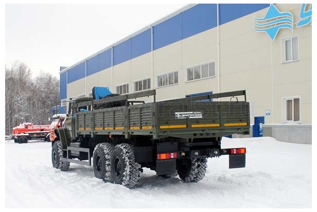 Автомобиль бортовой Урал 4320 с КМУ ИМ-55