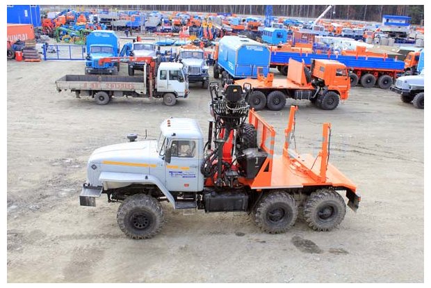Лесовоз с манипулятором Eplsilon M100Z79 УСТ 5453 Урал М 5557-60Е5