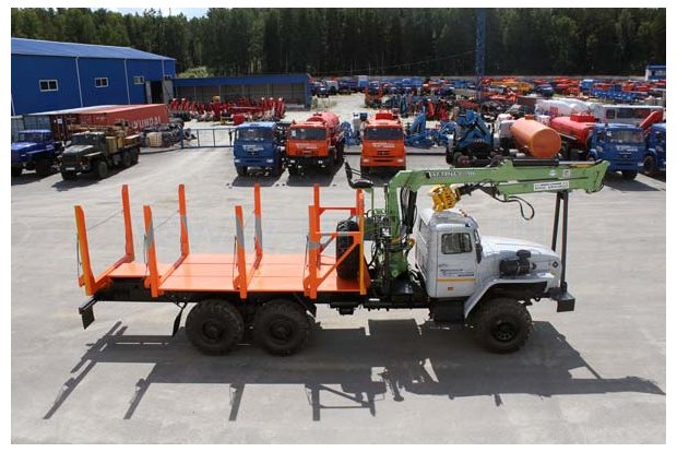 Сортиментовоз с ГМ ЛВ-185 Урал 4320Е5