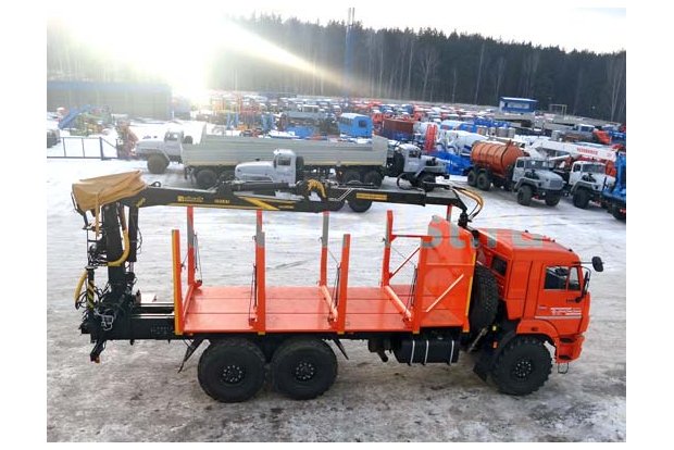 Сортиментовоз с ОМТЛ97 Камаз 43118-50 ГМ задний свес