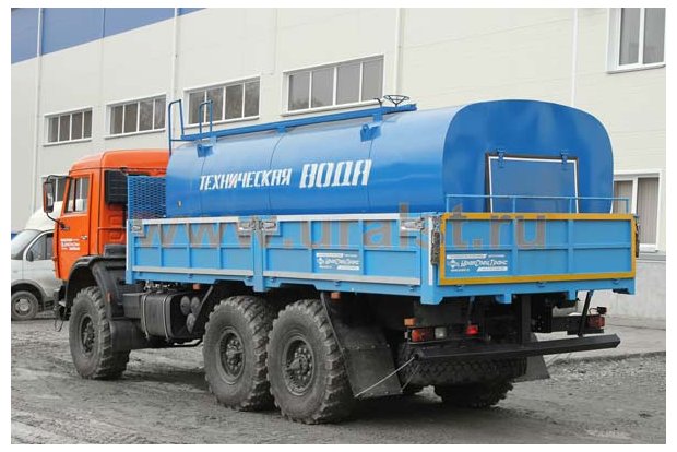 Бортовой контейнеровоз УСТ 54531J Камаз 43118 с АЦ