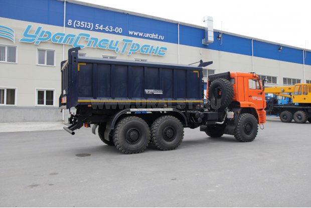 Самосвальный автомобиль Камаз 65224. Самосвальная навеска 16,6 куб. м