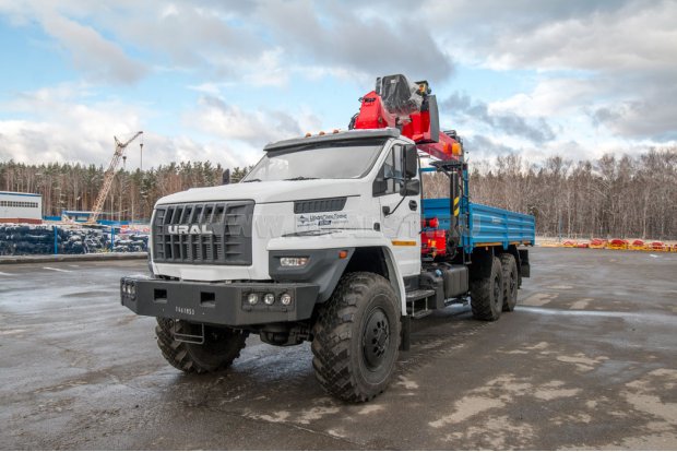 Бортовой с КМУ ИТ-180 (тросовый) УСТ 5453 Урал NEXT 4320-72Е5