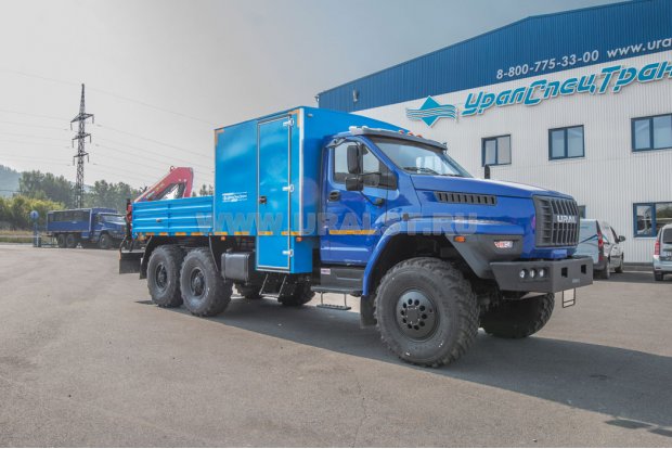 Грузопассажирский автомобиль (ГПА) 5453 с КМУ ИМ-100 Урал 4320-72Е5Г38 NEXT