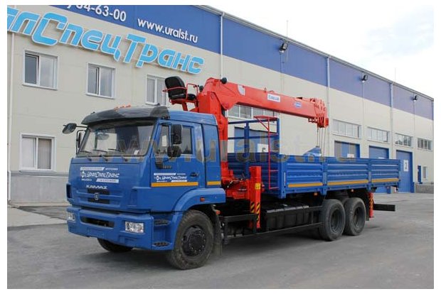 Камаз бортовой с краном-манипулятором Kanglim KS-2056