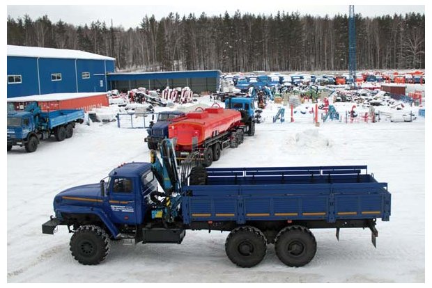 Бортовой с КМУ ИМ-95 Урал 4320