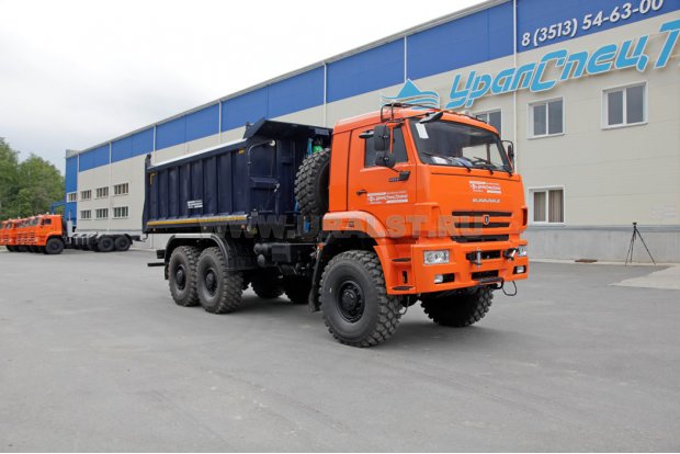Самосвальный автомобиль Камаз 65224. Самосвальная навеска 16,6 куб. м