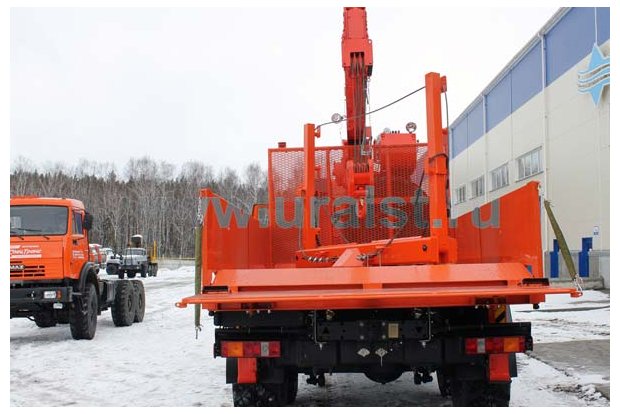 Бортовой лесовоз с КМУ KS-1256G-II УСТ 54531 Камаз 43118
