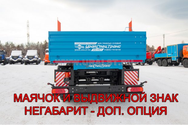 Полуприцеп бортовой ППБ 18Б-21-12К УСТ 9465 под тягач с КМУ