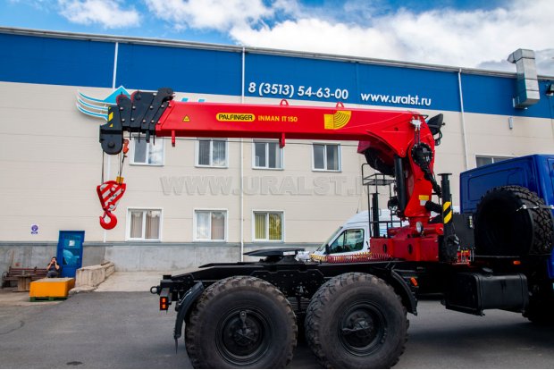 Седельный тягач с КМУ ИТ-150 (тросовый) УСТ 5453 Урал NEXT 4320-6951-72