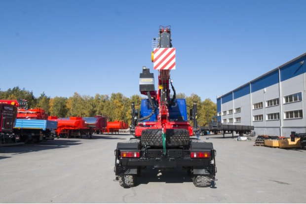 Седельный тягач с КМУ ИТ-180 (тросовый) УСТ 5453 Урал 44202-74Е5 NEXT