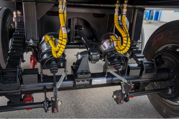 Рессорно-балансирная подвеска с РШ (центральный балансир)