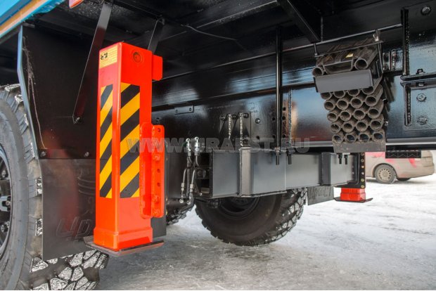 Бортовой с КМУ Kanglim KS 2057 (тросовый) УСТ 5453 Урал 4320-1951-60