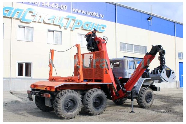 Лесовозный тягач с КМУ Epsilon M100Z79