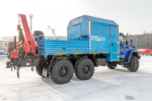 Автофургон АРОК с КМУ ИМ-150N УСТ 5453 Урал 4320-74Е5Г38 NEXT
