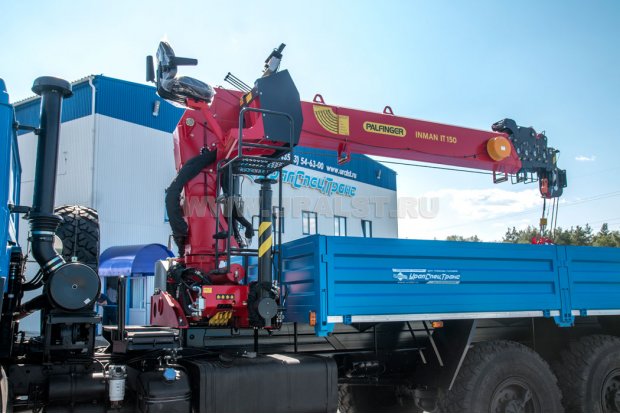 Бортовой с КМУ ИТ-150 (тросовый) УСТ 5453 Урал 4320-4971-82 сп.м.