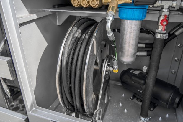 Катушка с размывочным рукавом