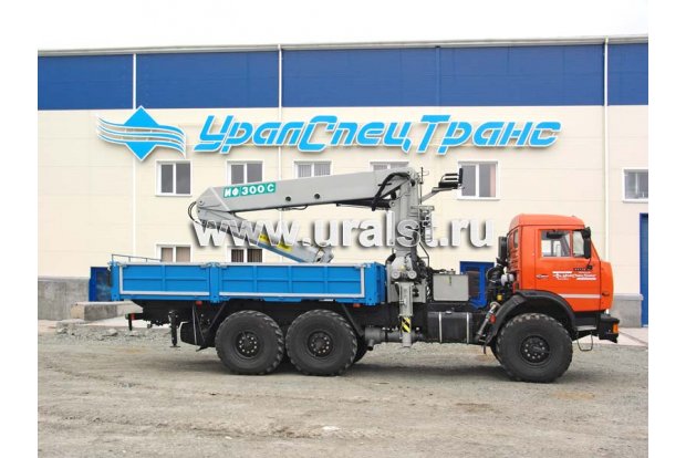 бортовой камаз с кму ИФ 300