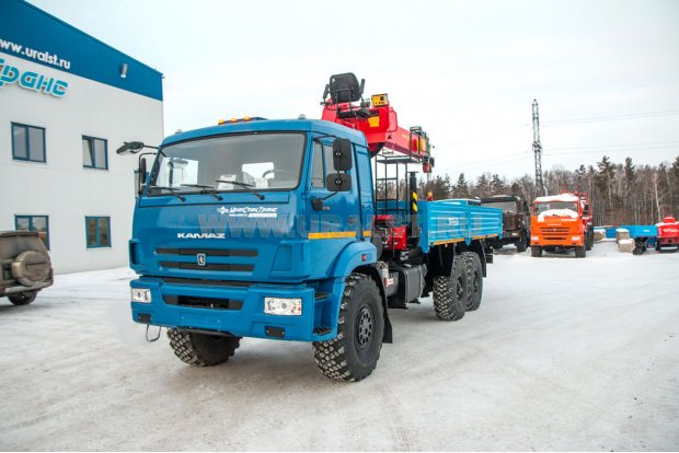 Бортовой с КМУ ИТ-150 (тросовый) УСТ 5453 Камаз 43118