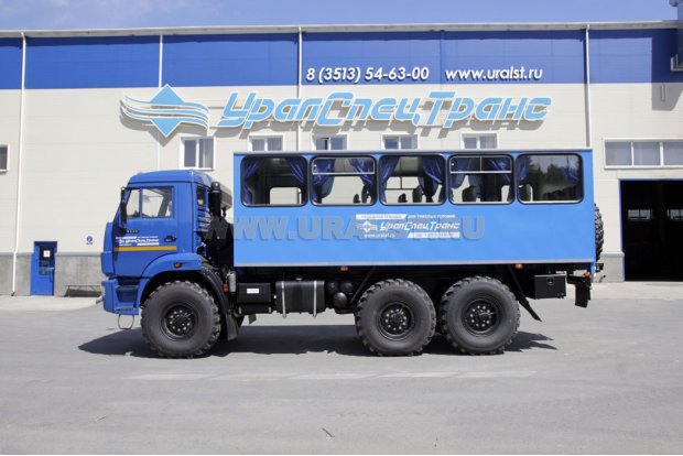 Автобус вахтовый 22+2 комфорт (нерж) УСТ 5453 Камаз 5350-66(D5)